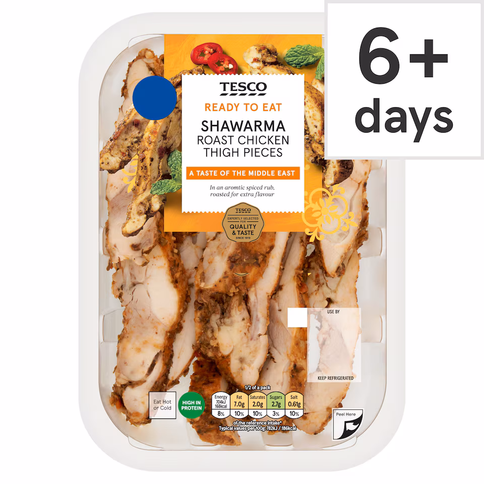 Tesco Shawarma Style Chicken Thigh Strips 180g
