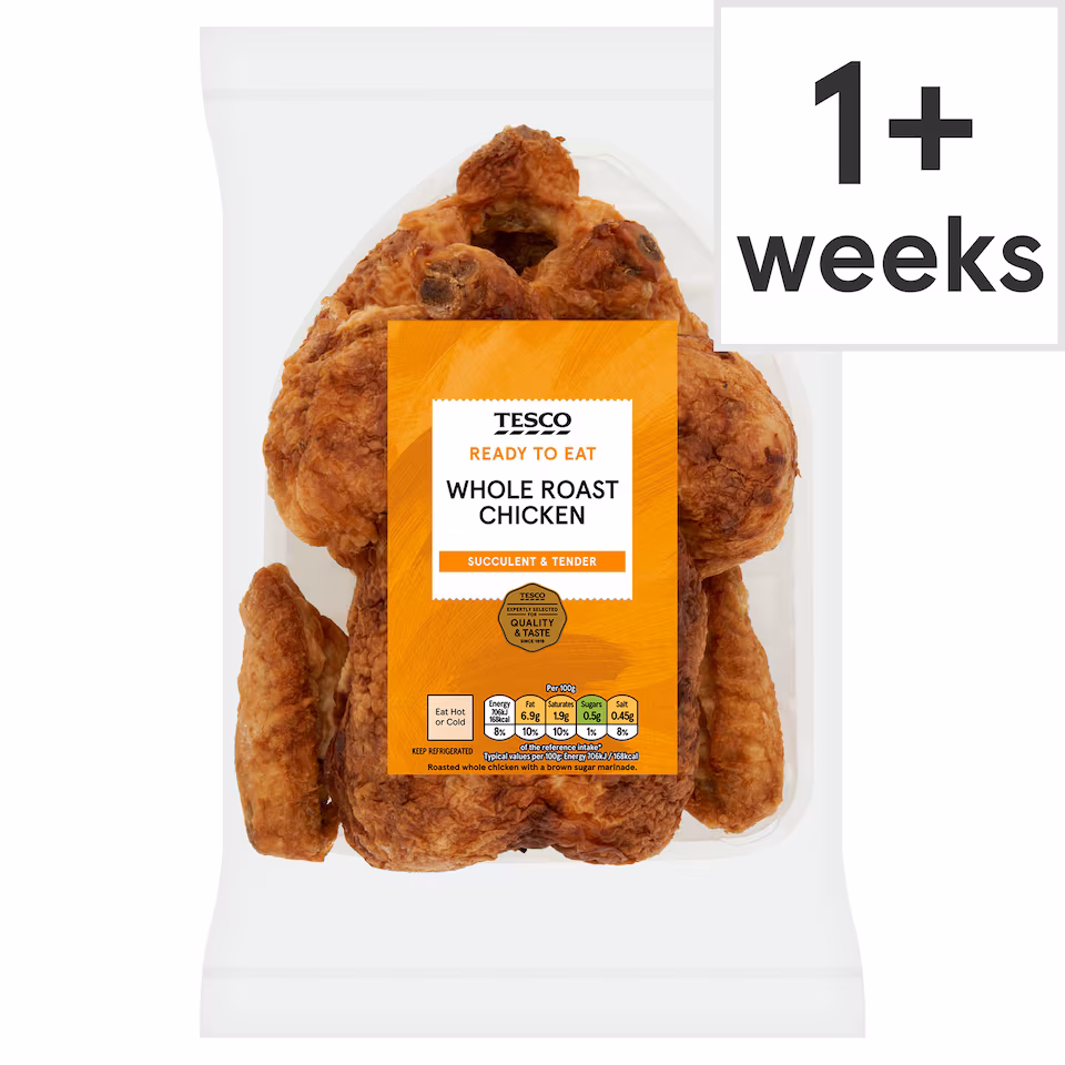 Tesco Whole Roast Chicken (1.16kg – 1.47kg)