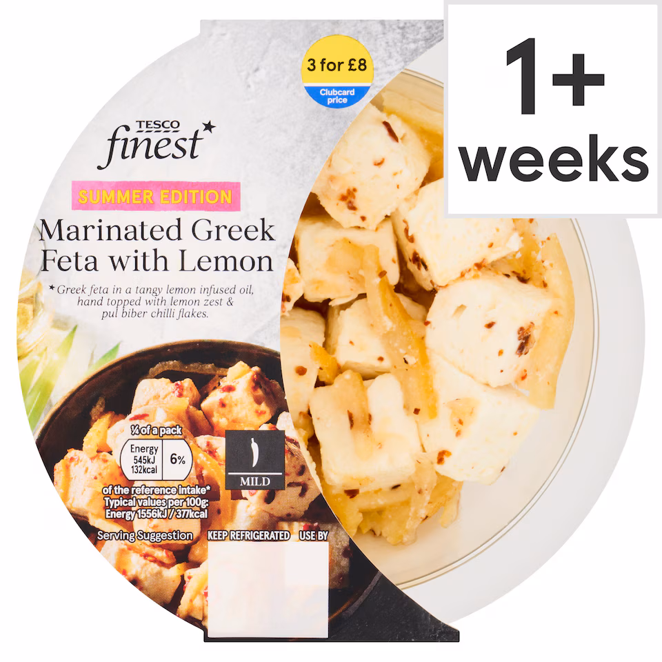 Tesco Finest Marinated Greek Feta with Lemon 140g
