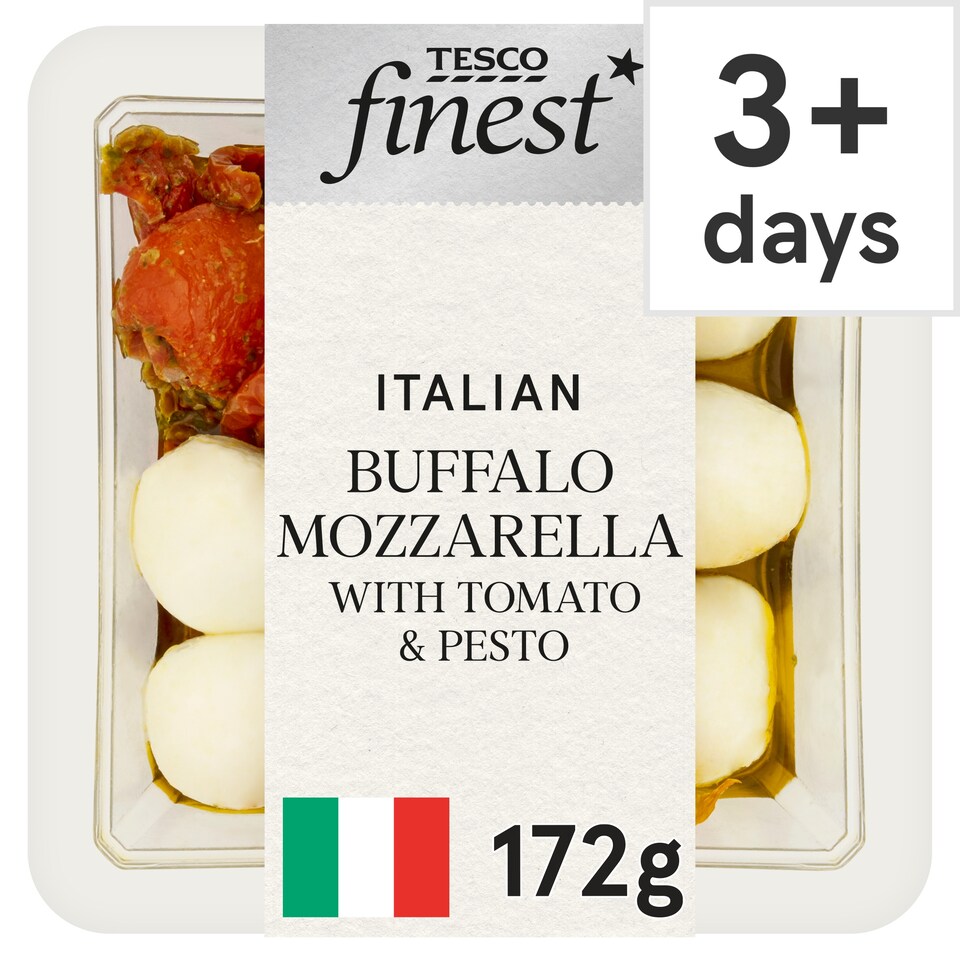 Tesco Finest Italian Buffalo Mozzarella with Tomato & Pesto 172g