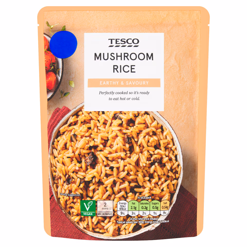 Tesco Mushroom Rice 250g