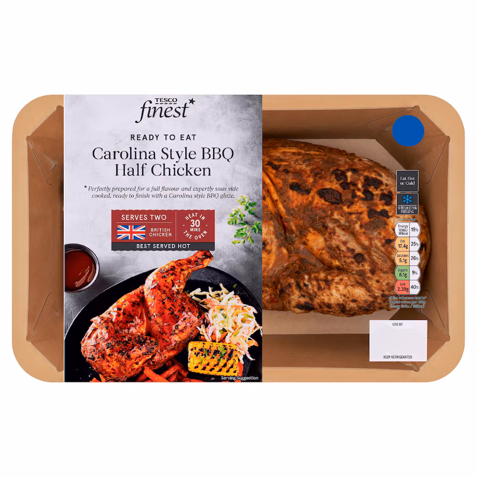 Tesco Finest Roast Half Chicken with Carolina BBQ Sauce 650g