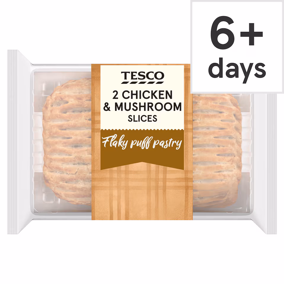 Tesco 2 Chicken & Mushroom Slices 300g