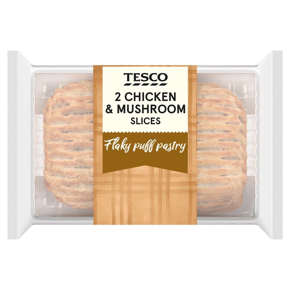 Tesco 2 Chicken & Mushroom Slices 300g