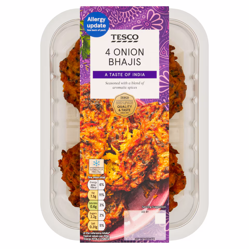 Tesco 4 Onion Bhajis 200g
