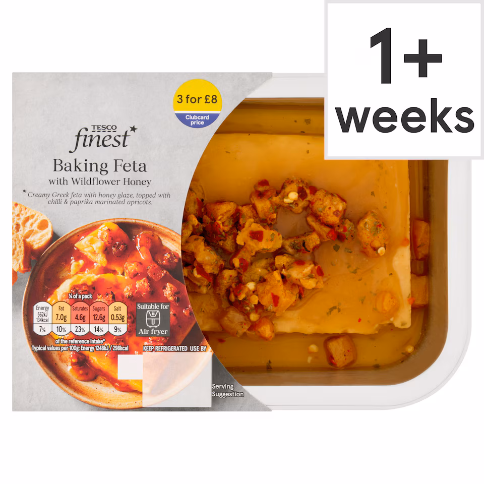 Tesco Finest Baking Feta with Wildflower Honey 179g