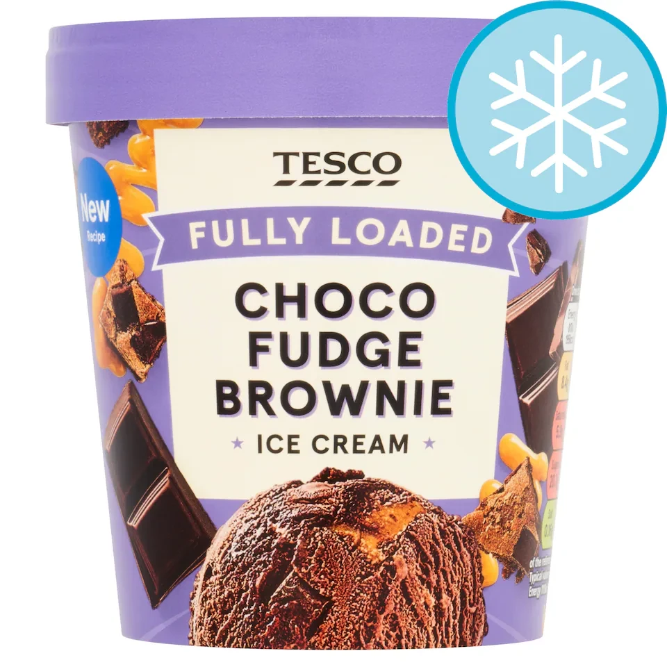 Tesco Fully Loaded Choco Fudge Brownie Ice Cream 425ml