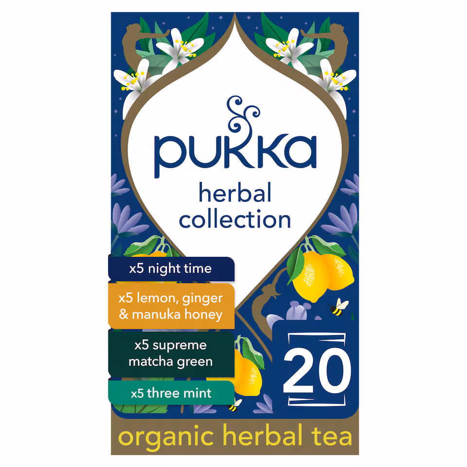 Pukka Organic Herbal Collection 20 Herbal Tea Sachets 29g