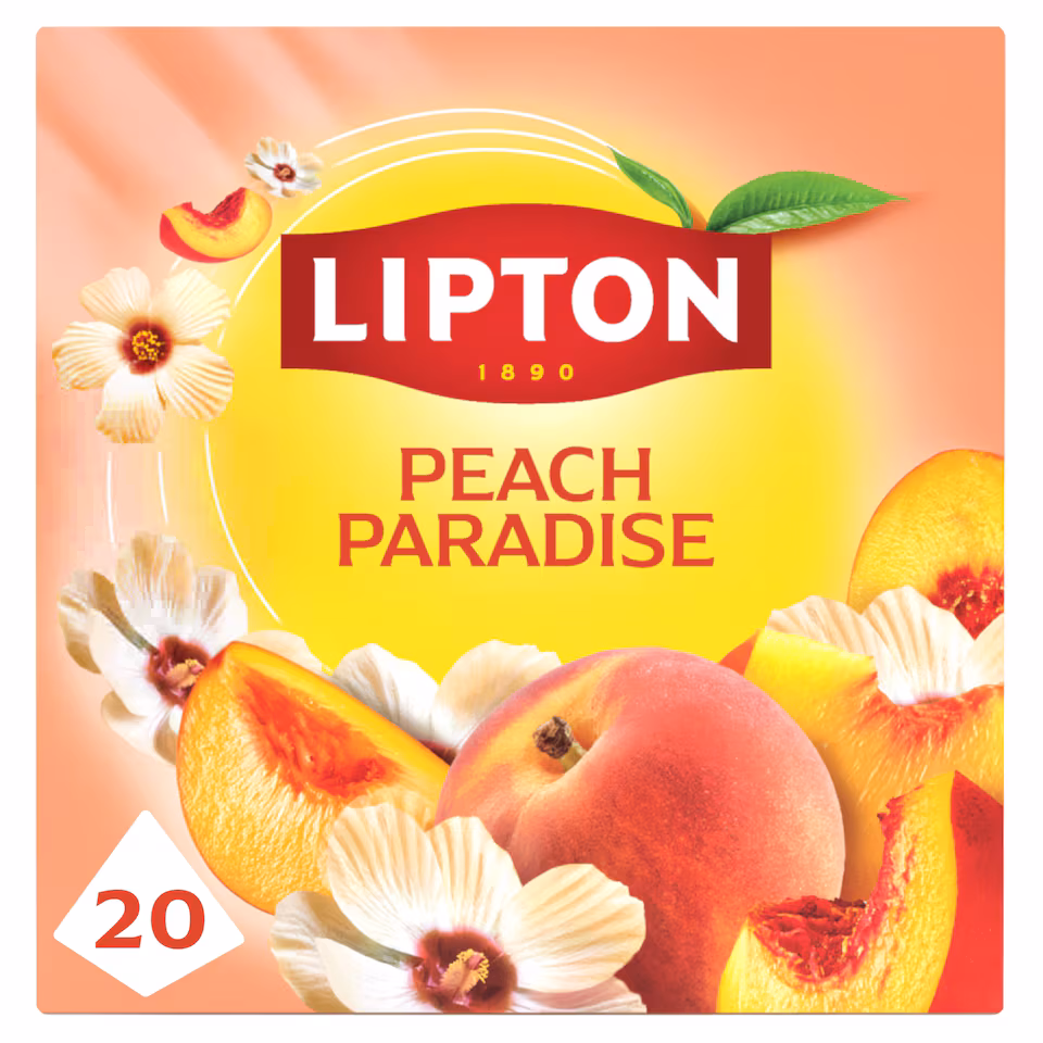Lipton Peach Paradise 20 Tea Bags 46g