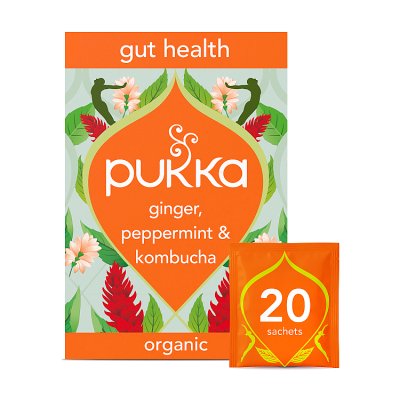 Pukka Gut Health With Ginger Peppermint & Kombucha Tea 20s