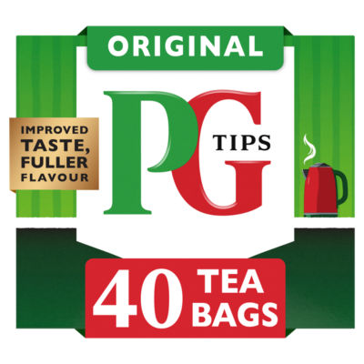 PG Tips Original 40 Tea Bags 125g