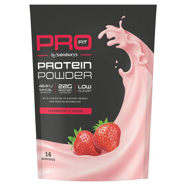 Sainsbury's Pro Fit Strawberry Whey Protein Powder 500g