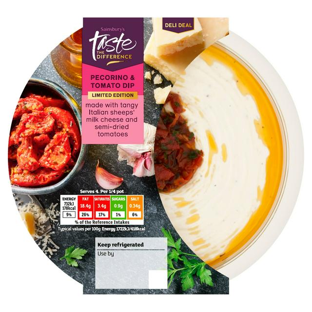 Sainsbury's Pecorino & Tomato Dip, Limited Edition, Taste the Difference 170g