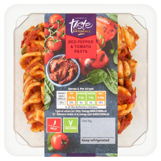 Sainsbury's Red Pepper & Tomato Pasta, Taste the Difference 200g