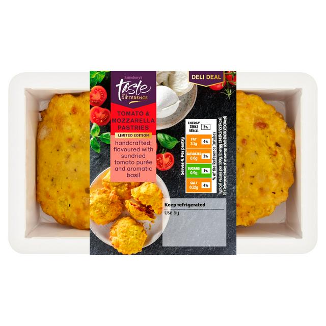 Sainsbury's Tomato & Mozzarella Pastries, Limited Edition, Taste the Difference 100g