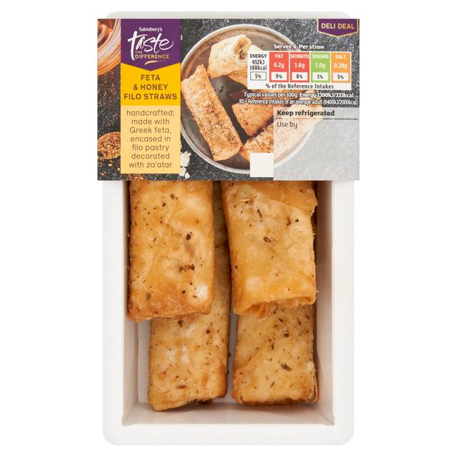 Sainsbury's Feta & Honey Filo Straws, Limited Edition, Taste the Difference 130g