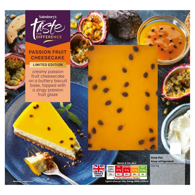 Sainsbury's Passion Fruit Cheesecake, Summer Edition, Taste the Difference 500g