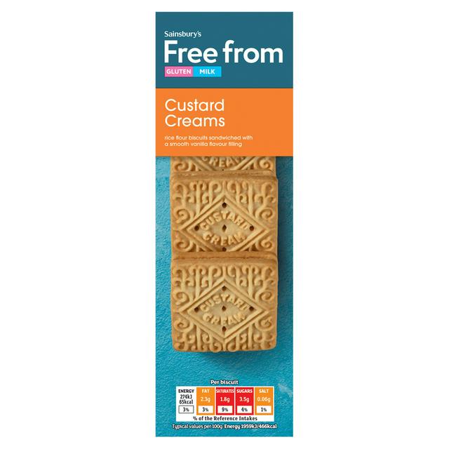 Sainsbury's Free From Custard Creams 125g