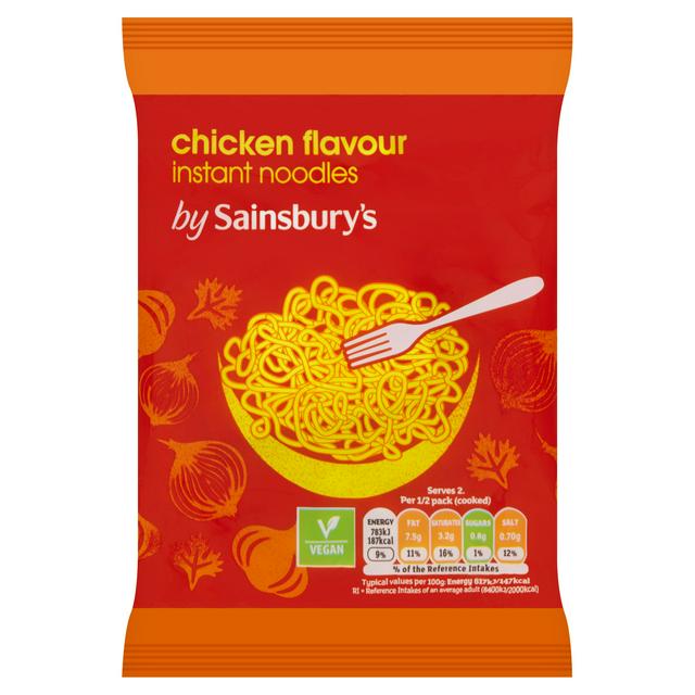 Sainsbury's Chicken Flavour Instant Noodles 90g