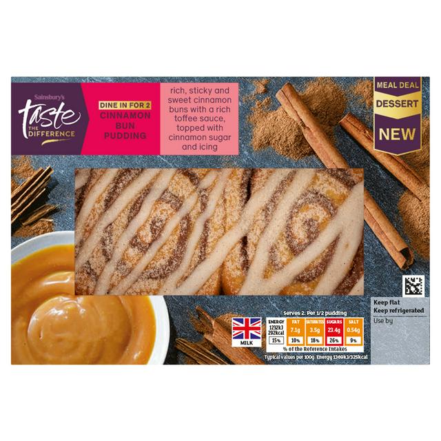 Sainsbury's Cinnamon Bun Pudding, Taste the Difference 180g