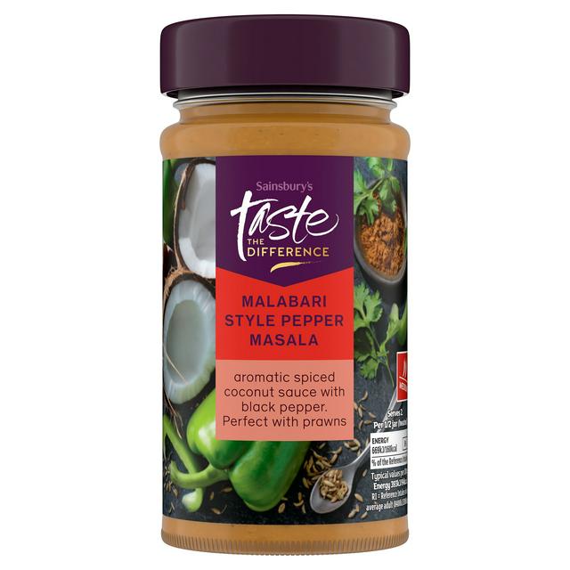 Sainsbury's Malabari Style Pepper Masala Curry Sauce, Taste the Difference 340g