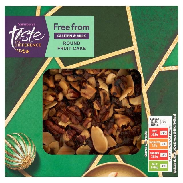 Sainsbury's Round Fruit Cake, Taste the Difference 470g