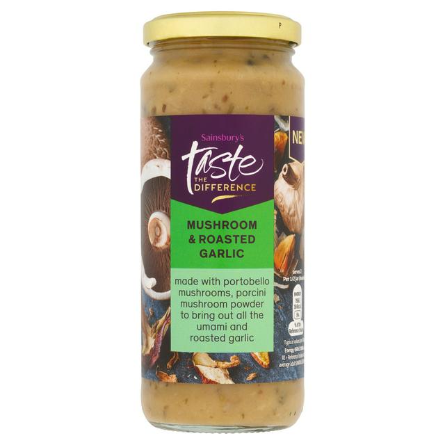 Sainsbury's Mushroom & Roasted Garlic Pasta Sauce, Taste the Difference 340g