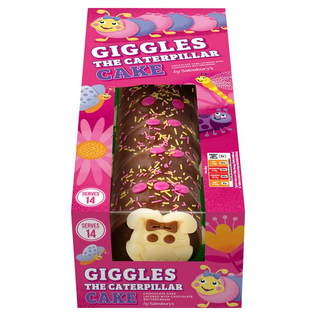 Giggles Birthday & Celebration The Caterpillar Cake 611g