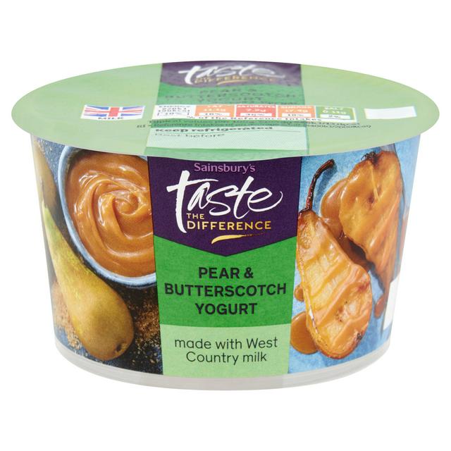 Sainsbury's Pear & Butterscotch Crumble Yogurt, Taste the Difference 150g