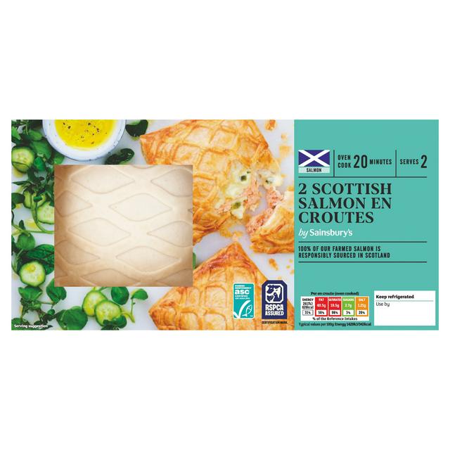 Sainsbury's Ready to Cook Scottish Salmon en Croûte x2 380g