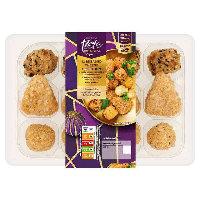 Sainsbury's Breaded Cheese Selection, Taste the Difference x12 258g