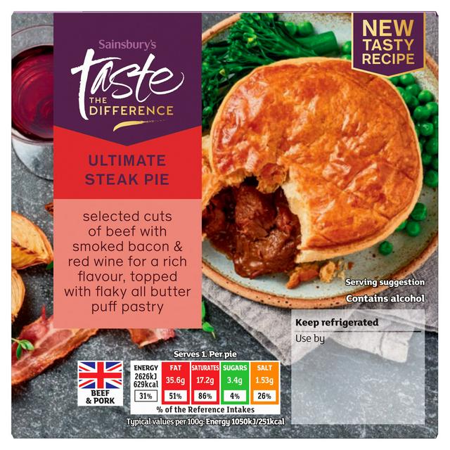 Sainsbury's Steak Pie, Taste the Difference 250g