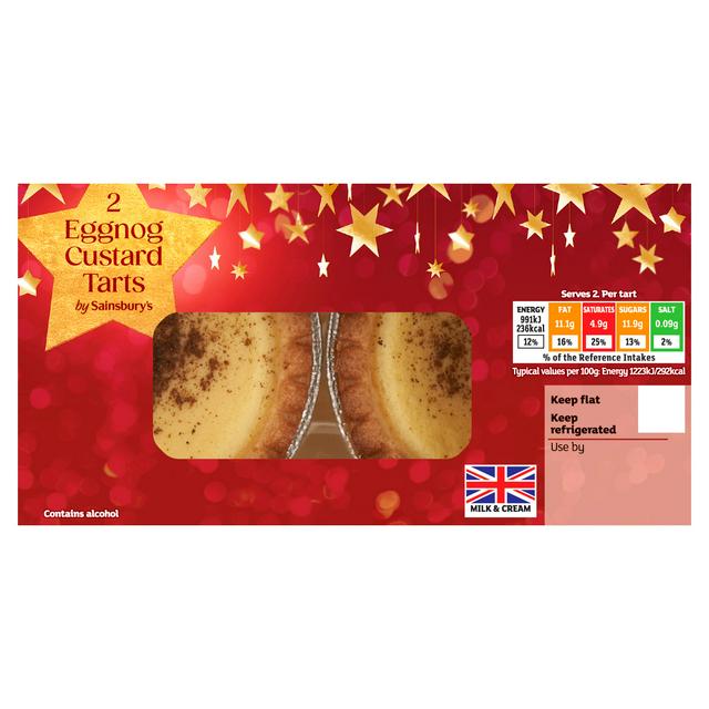 Sainsbury's Eggnog Custard Tarts 2 x 81g