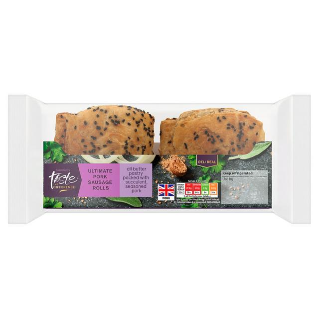 Sainsbury's Ultimate Pork Sausage Rolls, Taste the Difference 270g