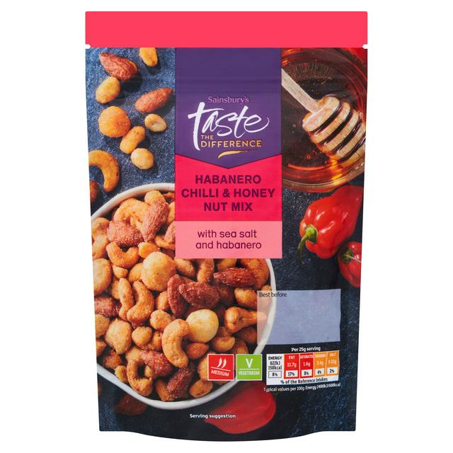 Sainsbury's 175g Habanero Chilli & Honey Nut Mix, Taste the Difference