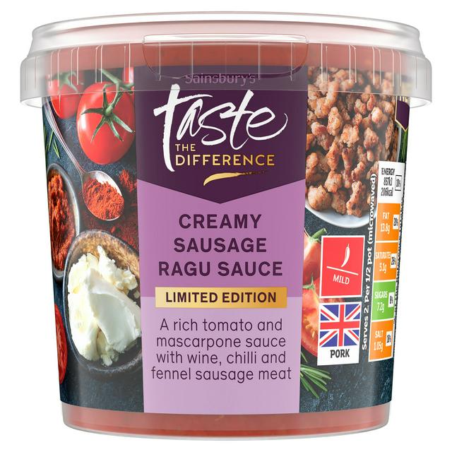 Sainsbury's Italian Style Sausage Ragu, Limited Edition, Taste the Difference 350g
