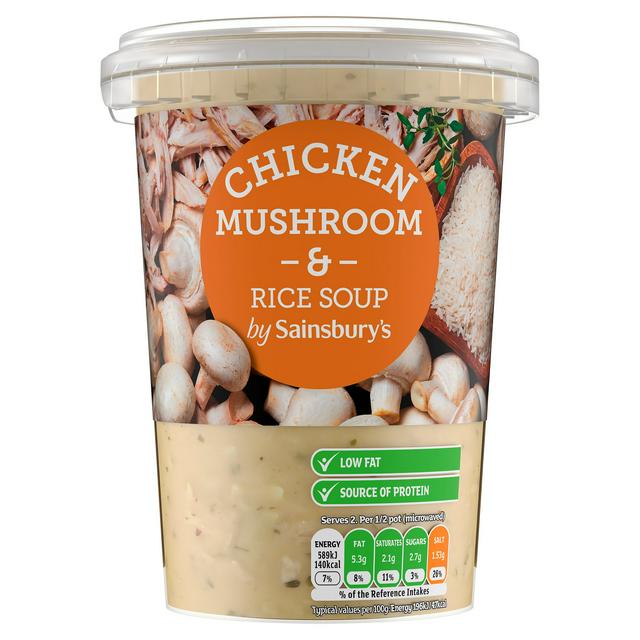 Sainsbury's Chicken Mushroom & Rice Soup 600g