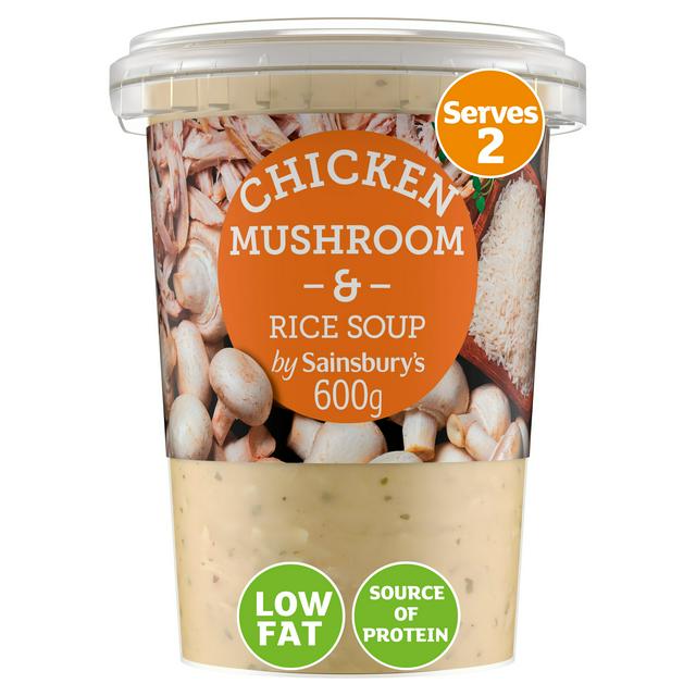 Sainsbury's Chicken Mushroom & Rice Soup 600g