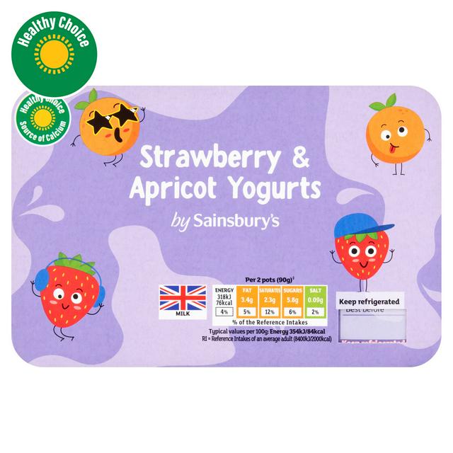Sainsbury's Kids Fruited Yogurt Pack 6x45g