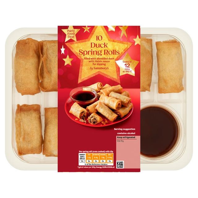 Sainsbury's Duck Spring Rolls & Hoisin Dip x10