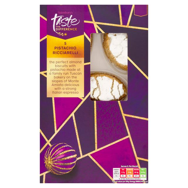 Sainsbury's Pistachio Ricciarelli, Taste the Difference x5 115g