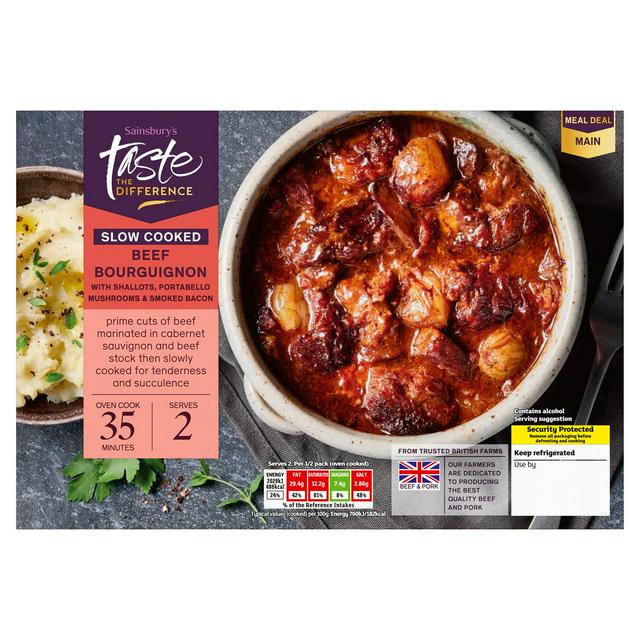 Sainsbury's Slow Cooked Beef Bourguignon, Taste the Difference 545g