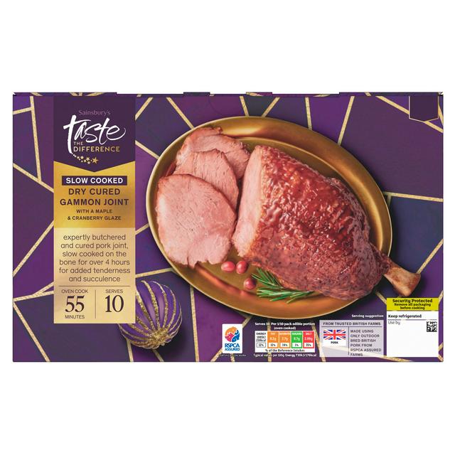 Sainsbury's Slow Cooked Dry Cured Gammon Joint, Taste the Difference 2.28kg