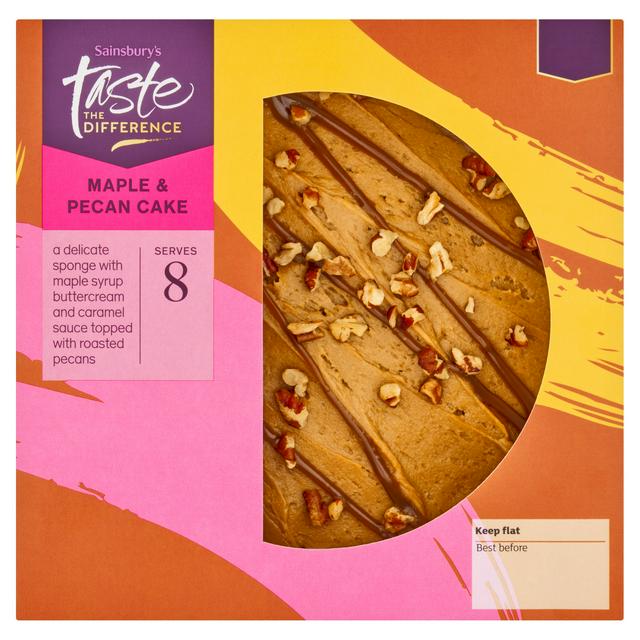 Sainsbury's Maple & Pecan Cake, Taste the Difference 505g