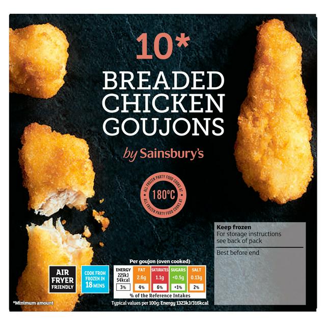 Sainsbury's Breaded Chicken Goujons 190g
