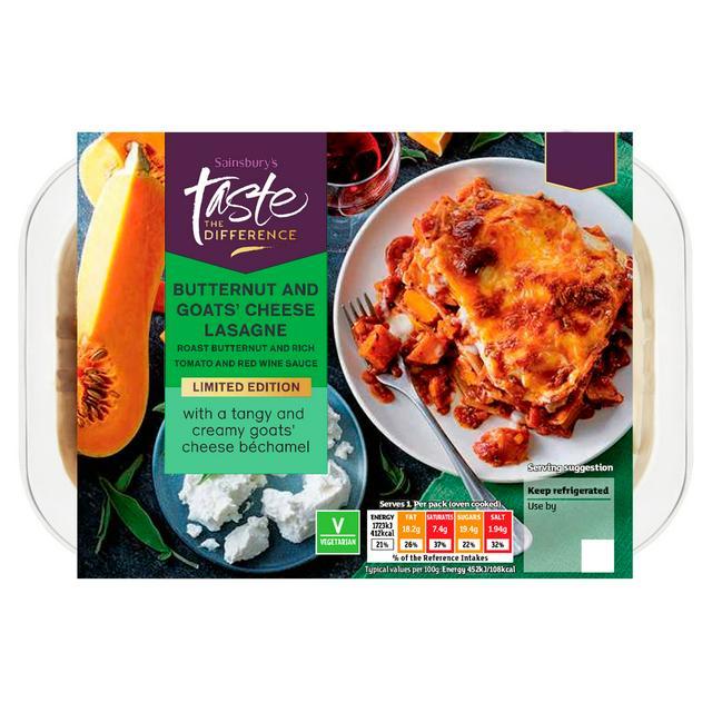 Sainsbury's Butternut & Goats Cheese Lasagne, Limited Edition, Taste the Difference 400g