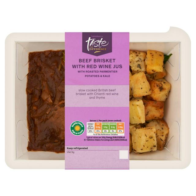 Sainsbury's Beef Brisket with Red Wine Jus, Taste the Difference 385g