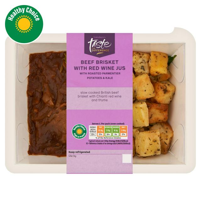 Sainsbury's Beef Brisket with Red Wine Jus, Taste the Difference 385g