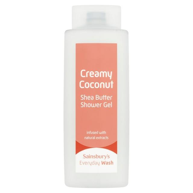 Sainsbury's Everyday Wash Creamy Coconut Shea Butter Shower Gel 500ml