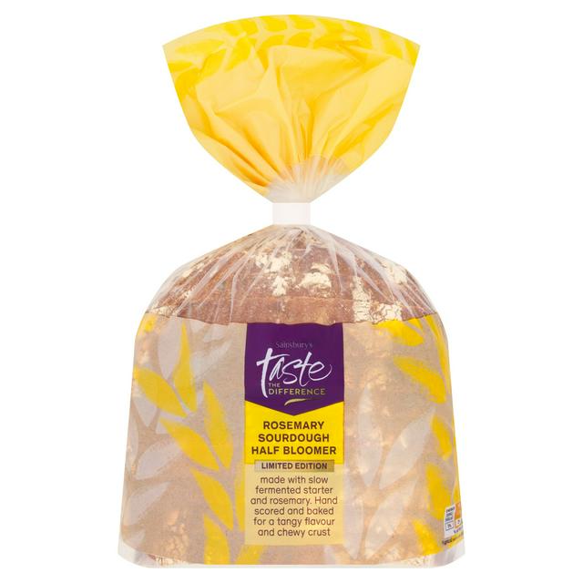 Sainsbury's Rosemary Sourdough & Bread Half Bloomer, Taste the Difference